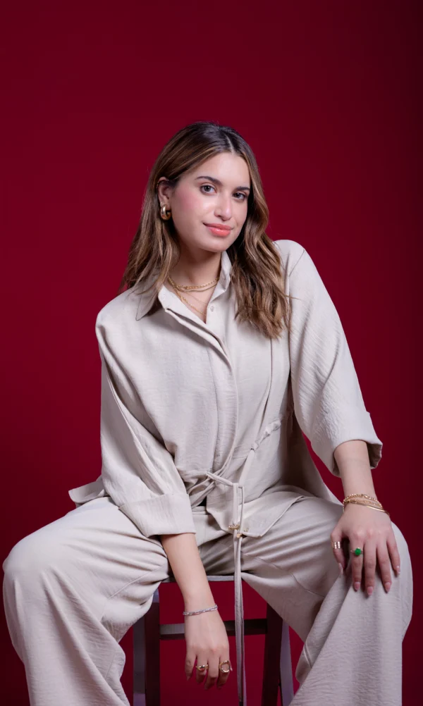 Kandello Setup Shirt And Pant Beige